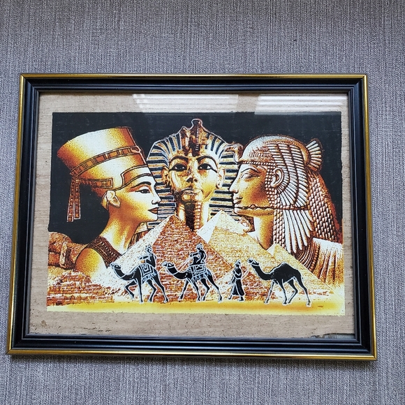 NWOT Framed Egyptian papyrus paper 📜 that glows in the dark - Picture 2 of 5